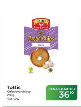 Tottis Chlebové chipsy 250g