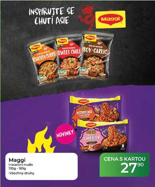 Maggi instantní nudle 130g-185g