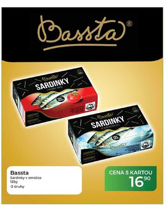 Bassta Sardinky v omáčce 125g