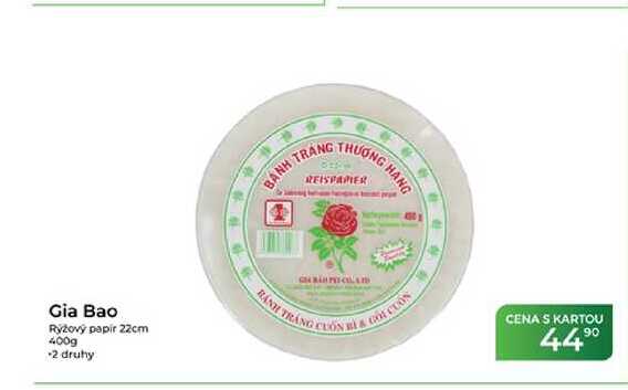 Gia Bao Rýžový papír 22cm 400g