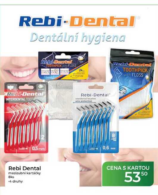 Rebi Dental mezizubní kartáčky 8ks