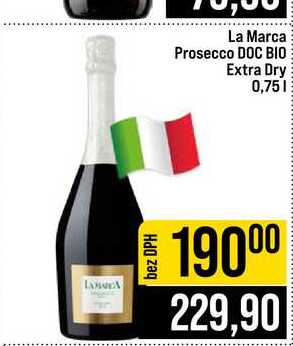 La Marca Prosecco DOC BIO Extra Dry 0,75l