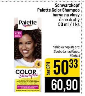 Schwarzkopf Palette Color Shampoo barva na vlasy různé druhy 50 ml