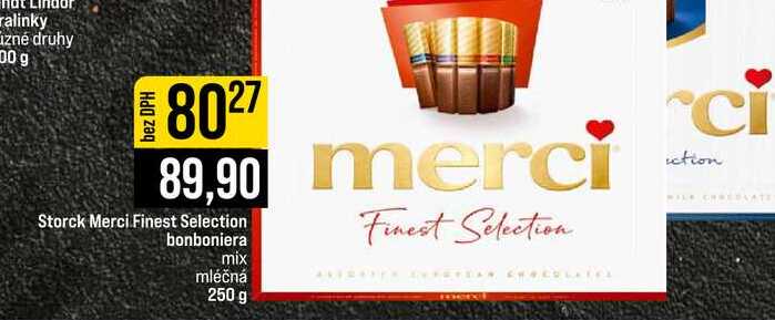 Storck Merci Finest Selection bonboniera mix mléčná 250 g