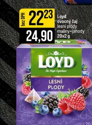 Loyd ovocný čaj lesní plody maliny+jahody 20x2 g