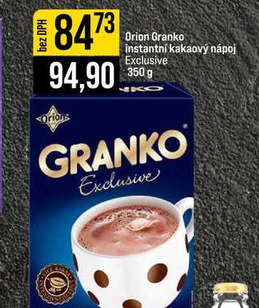 Orion Granko instantní kakaový nápoj Exclusive 350 g