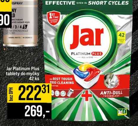 Jar Platinum Plus tablety do myčky 42 ks
