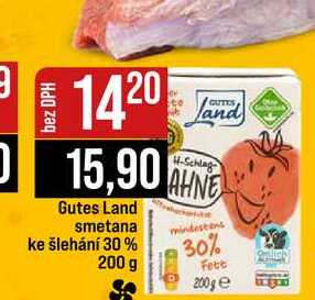 Gutes Land smetana ke šlehání 30 % 200 g