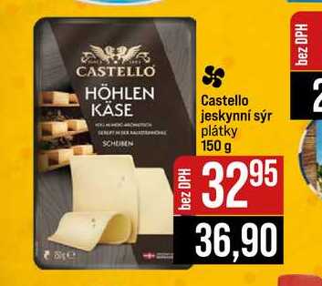Castello jeskynní sýr plátky 150 g 