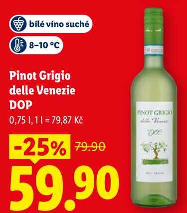Pinot Grigio delle Venezie DOP, 0,75 l