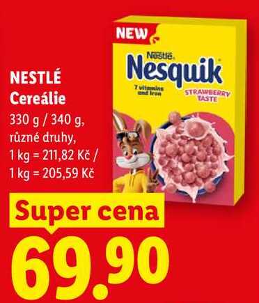 NESTLÉ Cereálie, 330 g/340 g