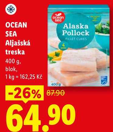 OCEAN SEA Aljašská treska, 400 g