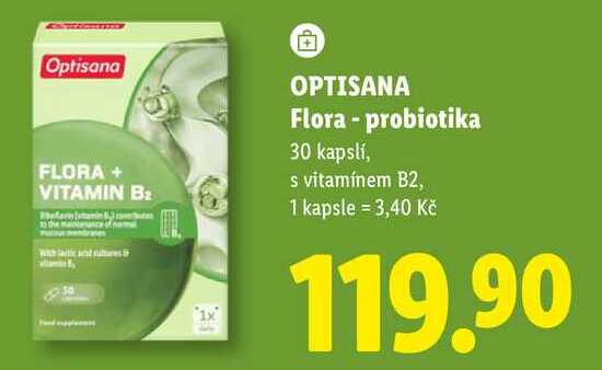 OPTISANA Flora - probiotika, 30 kapslí