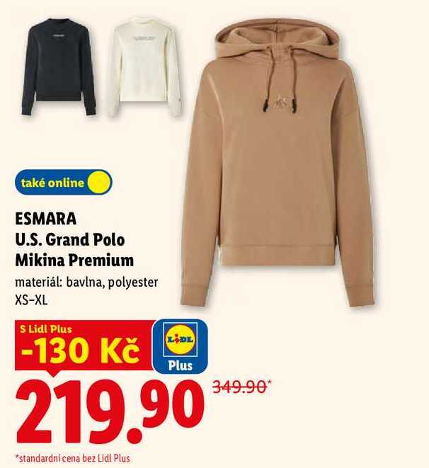 ESMARA U.S. Grand Polo Mikina Premium