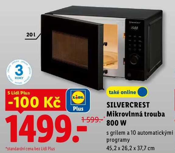 SILVERCREST Mikrovlnná trouba 800 W