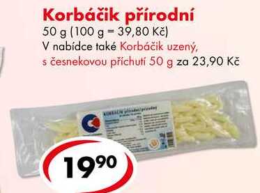 Korbáčik přírodní, 50 g