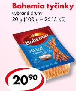 Bohemia tyčinky, 80 g