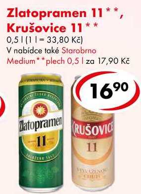 Krušovice 11, 0,5 l