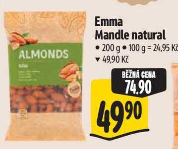 Emma Mandle natural, 200 g 