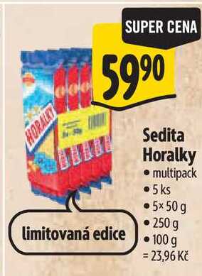 Sedita Horalky, 5x 50 g