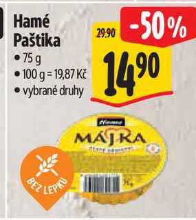 Hamé Paštika, 75 g
