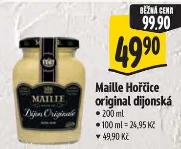 Maille Hořčice original dijonská, 200 ml