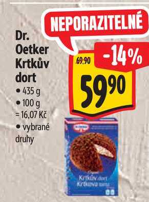 Dr. Oetker Krtkův dort, 435 g