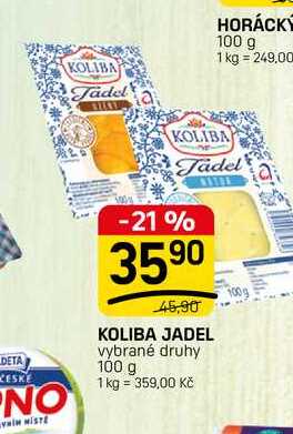 KOLIBA JADEL vybrané druhy 100 g