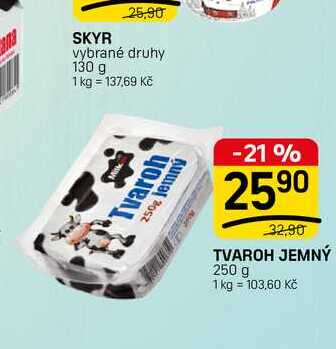 TVAROH JEMNÝ 250 g