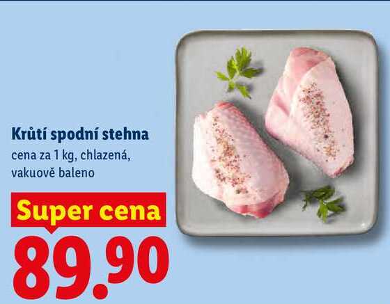 Krůtí spodní stehna, cena za 1 kg