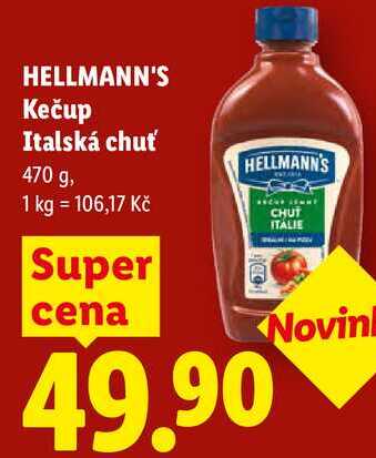 HELLMANN'S Kečup Italská chuť, 470 g