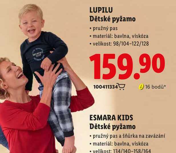 LUPILU Dětské pyžamo