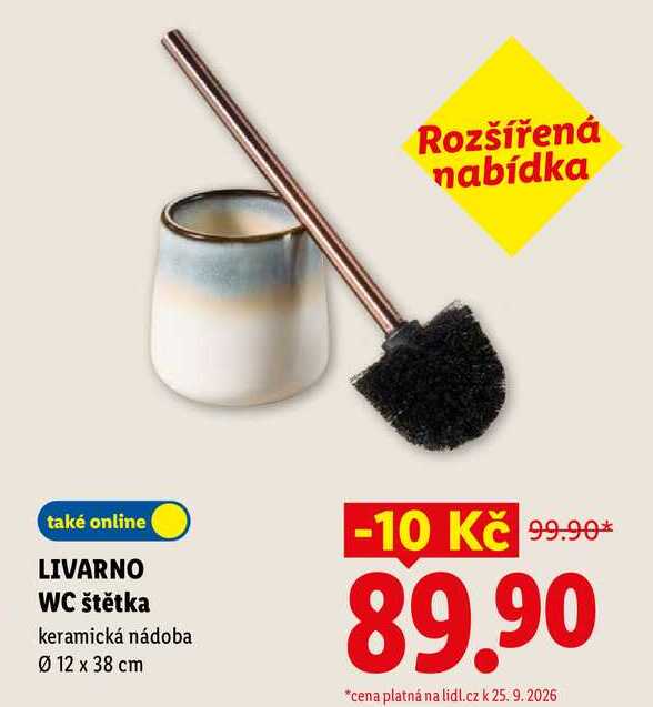 LIVARNO WC štětka, keramická nádoba