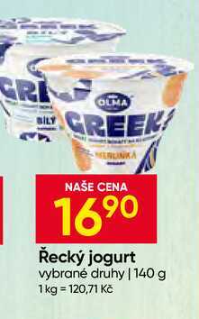 OLMA Řecký jogurt vybrané druhy 140 g