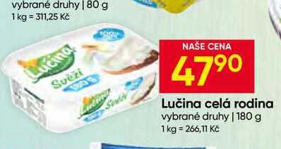 Lučina celá rodina vybrané druhy 180 g
