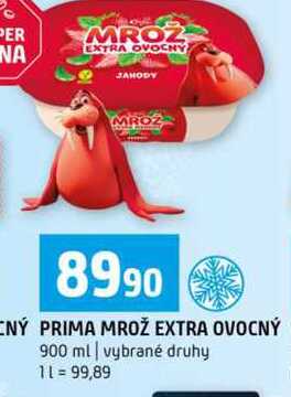 PRIMA MROŽ EXTRA OVOCNÝ 900 ml vybrané druhy
