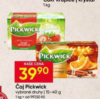 Čaj Pickwick vybrané druhy 15-40 g