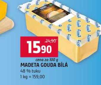 MADETA GOUDA BÍLÁ 48% tuku 100g