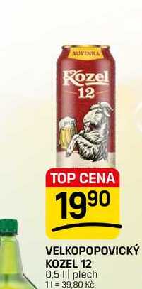 VELKOPOPOVICKÝ KOZEL 12 0,5 || plech