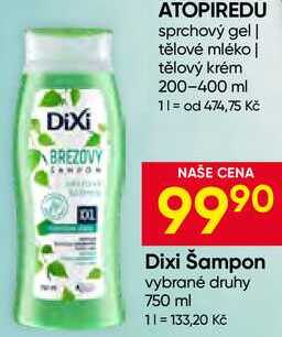 Dixi Šampon vybrané druhy 750 ml