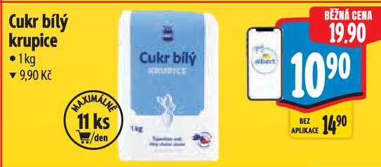 Cukr bílý krupice, 1kg