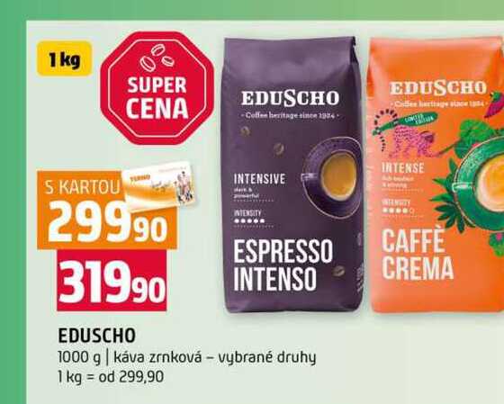 EDUSCHO 1000 g káva zrnková vybrané druhy