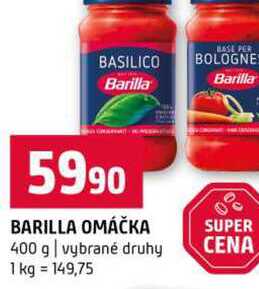 BARILLA OMÁČKA 400 g vybrané druhy