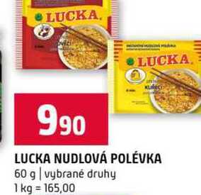 LUCKA NUDLOVÁ POLÉVKA 60 g vybrané druhy