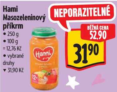 Hami Masozeleninový příkrm, 250 g