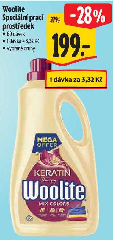 Woolite Speciální prací prostředek, 60 dávek