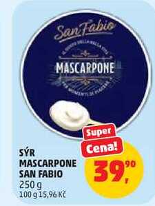 SÝR MASCARPONE SAN FABIO, 250 g