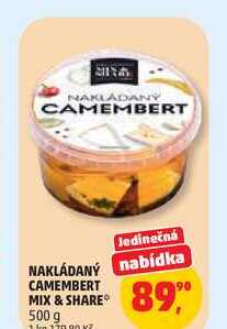 NAKLÁDANÝ CAMEMBERT MIX & SHARE, 500 g