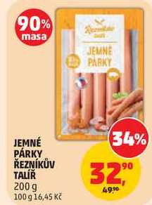 JEMNÉ PÁRKY ŘEZNÍKŮV TALÍŘ, 200 g