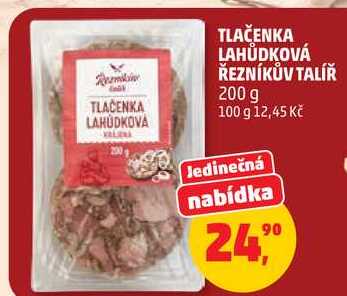 TLAČENKA LAHŮDKOVÁ ŘEZNÍKŮV TALÍŘ, 200 g